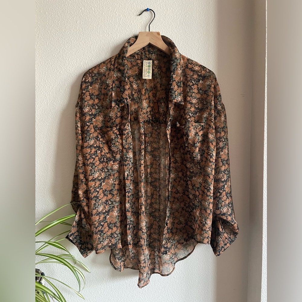 FREE PEOPLE sheer blouse